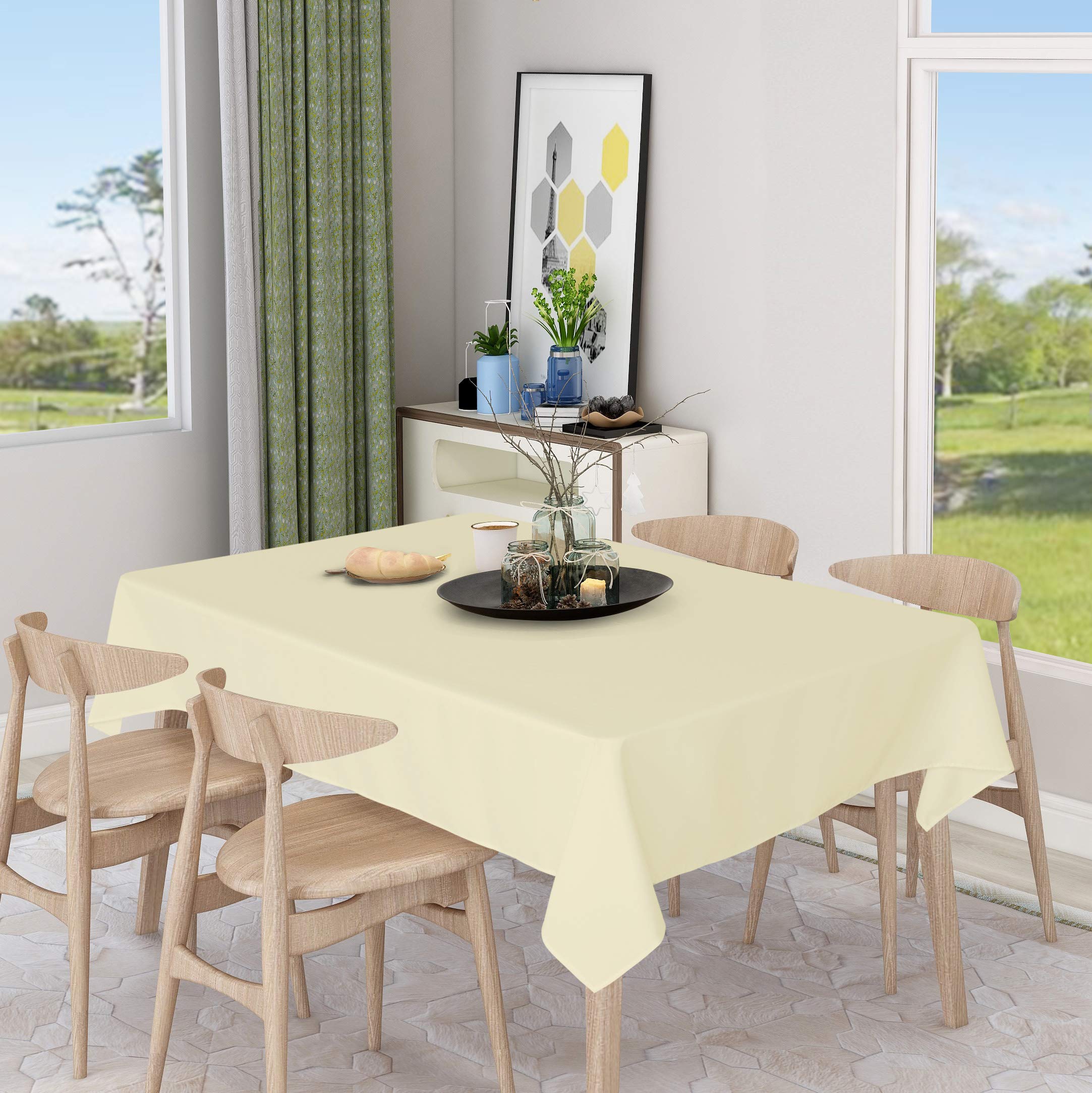 Amazon.com: sancua Square Tablecloth - 54 x 54 Inch - Stain and